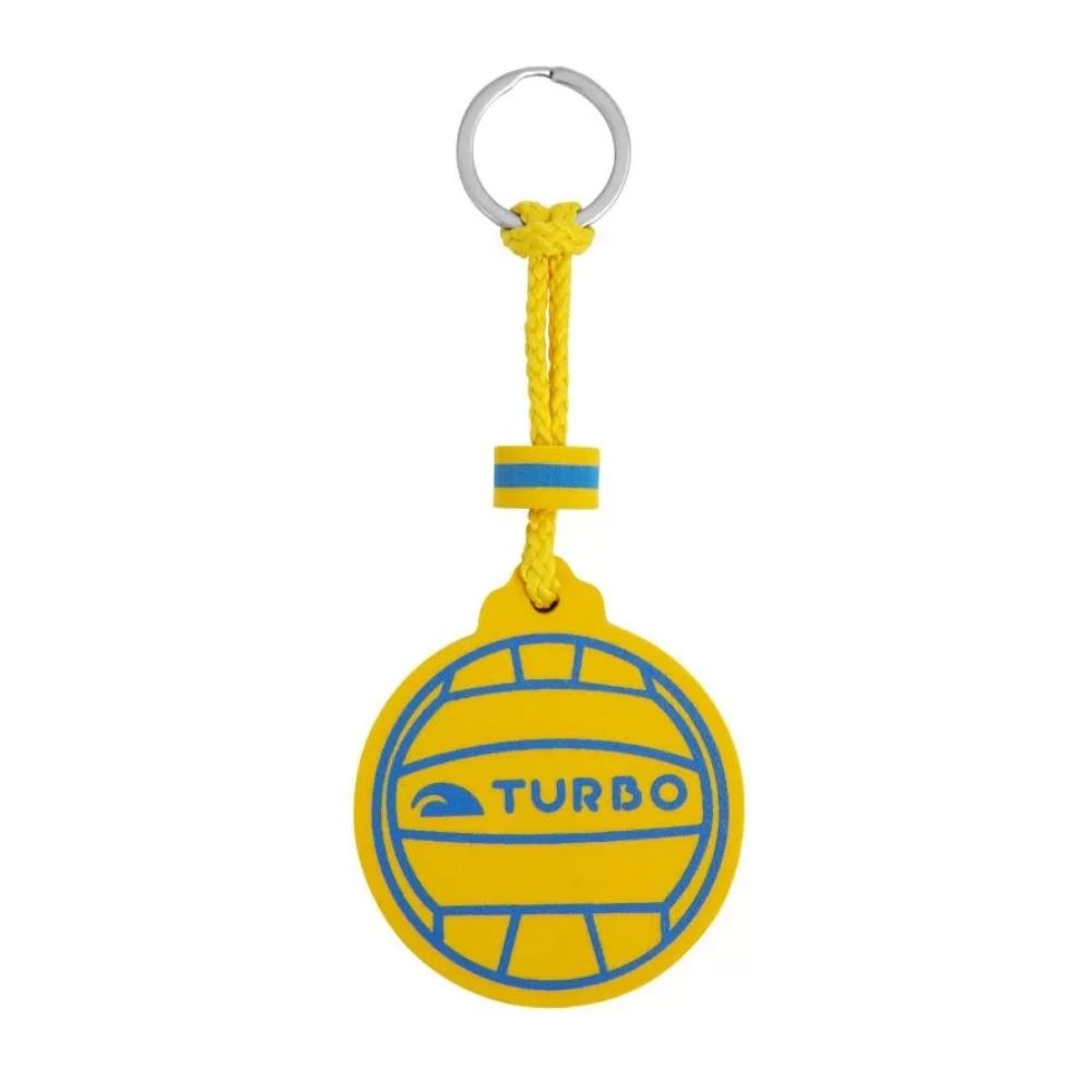 Turbo Yellow Foam Polo Ball Keychain