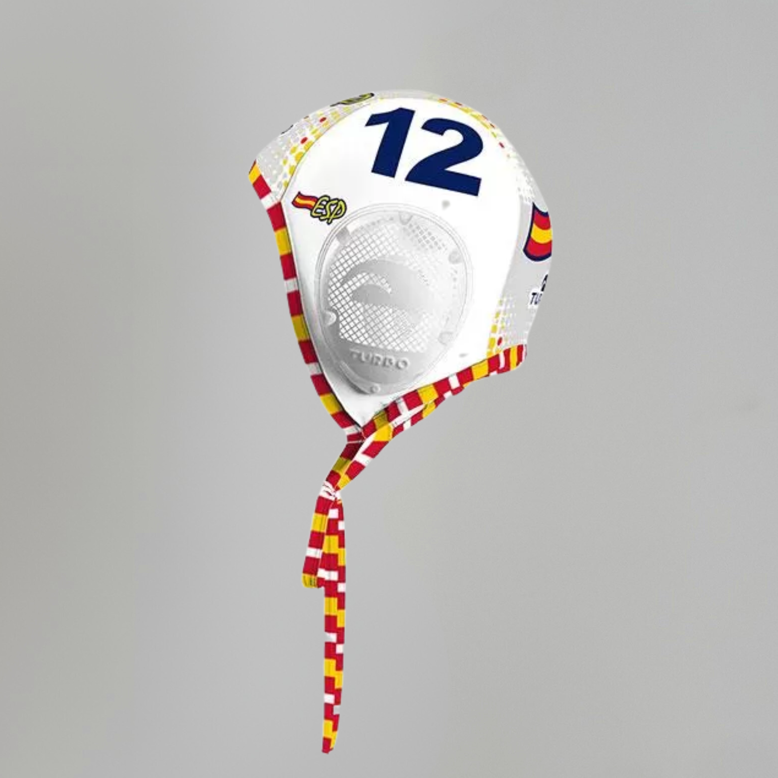 Spain National Team Official Water Polo Cap – White (Home) – Turbo Made in Spain